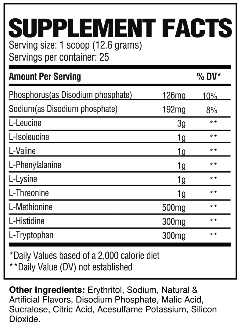 EAA Supplement Fact