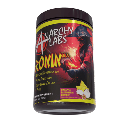 ronin hardcore preworkoutanarchy labspineapple passion fruit coconut 778965